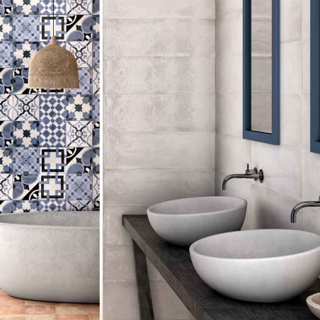 HYDRA SILVER 20X60 PARED PASTA ROJA