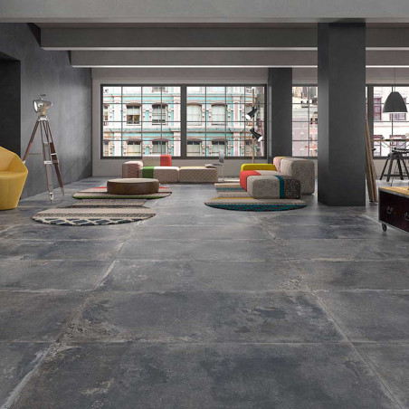 LEEDS GRAFITO 60X120 SOL – MUR GRÈS CÉRAME