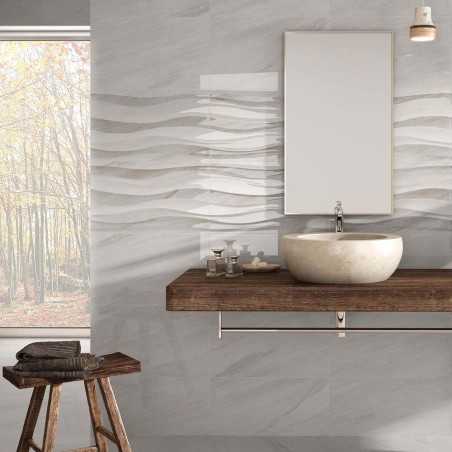 DC NORTH PERLA 33.3X55 PARED PASTA ROJA