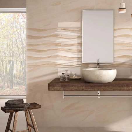 NORTH MARFIL 33.3X55 PARED PASTA ROJA