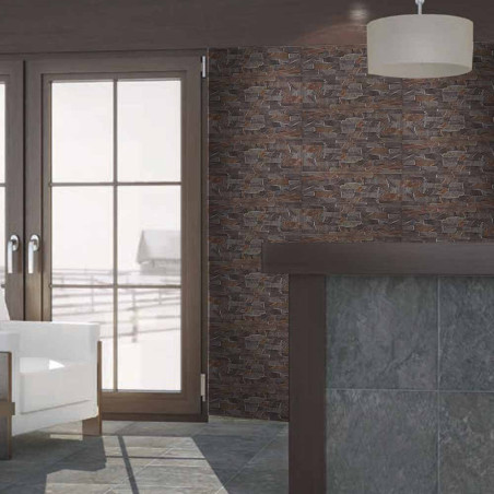 GLASGOW MARENGO 18X55,5 PARED PASTA ROJA