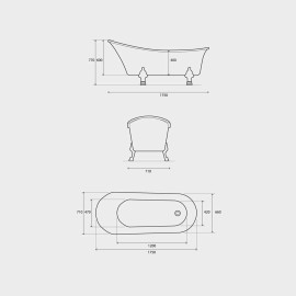 BAIGNOIRE CHARM ACRYLIQUE