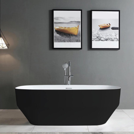 BAIGNOIRE SL BLACK & WHITE ACRYLIQUE