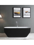 BATHTUB SL BLACK & WHITE ACRYLIC