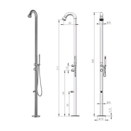 DOUCHES EXTÉRIEURES MITIGUER ACIER INOXYDABLE RLCML9003