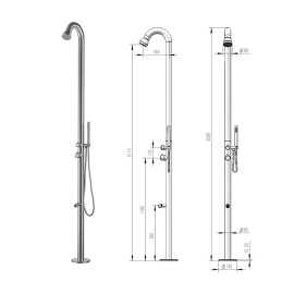 DOUCHES EXTÉRIEURES MITIGUER ACIER INOXYDABLE RLCML9018