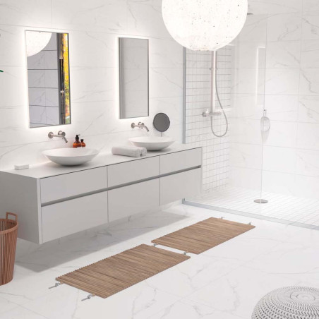 MARMOSTONE BRILLO BLANC 30X90 PARED PASTA ROJA