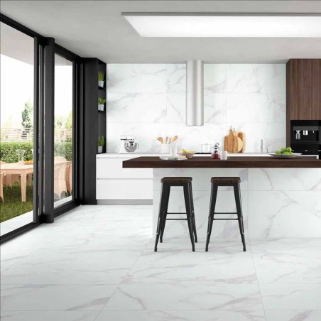PURITY WHITE RECT 60X60 COM SUELO – PARED PORCELÁNICO