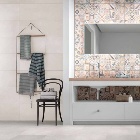 DEVAN MOSAIC HIDRAULIC 33.3X100 PARED PASTA ROJA