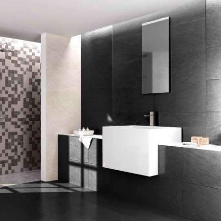 NATURAL ANTRACITE 30X60 COM SUELO – PARED PORCELÁNICO