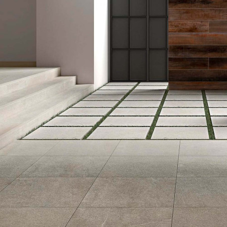 DUPLOSTONE MARFIL 45X90 COM SUELO – PARED PORCELÁNICO