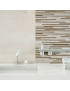 BRIO MURETO CREMA 25X85 PARED PASTA ROJA