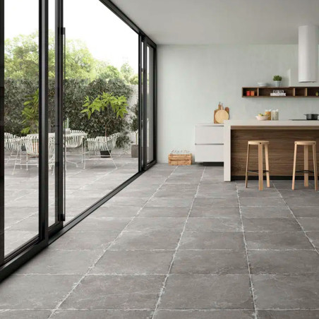 BANNIK GRAFHITE  60X60 COM SOL – MUR GRÈS CÉRAME