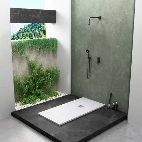 PLATO DE DUCHA 80 X 160 CM DE RESINA ANTIDESLIZANTE