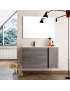 MUEBLE DE BAÑO BO SUSPENDIDO 80 CM IRON OAK