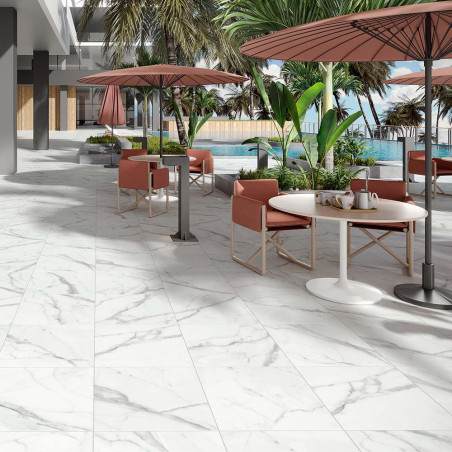 BEMUS WHITE 60X60X2 CMS COM PORCELAIN WALL TILES