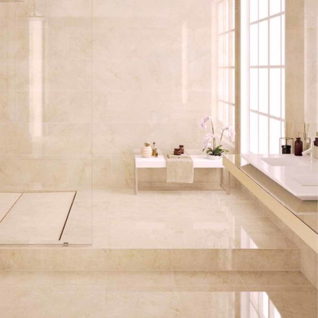 LUCCA CREMA RECTIFICAT 30X90 WHITE BODY WALL