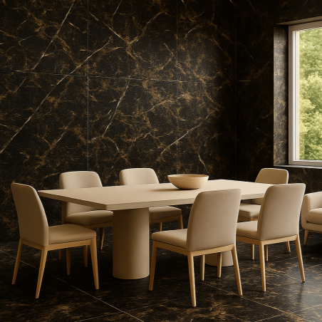 MANDALA BLACK FLOOR - WALL PORCELAINE