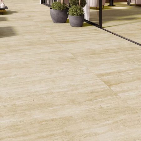 TRAVERTINO BEIGE 60X120 GRÈS CÉRAME SOL-MUR