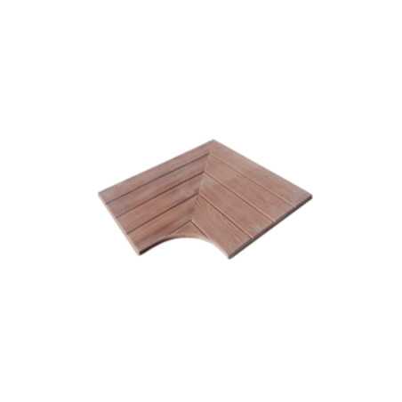 LANZAROTE CORNER 60X60X40X2,5 WALNUT - PINE