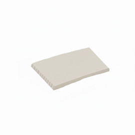 PEDRAZA COURBE 52X44X34X3,3 BLANC - GRIS - MOUSSE