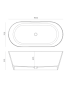 IBIZA BATHTUB 1700 x 600 x 510 MM