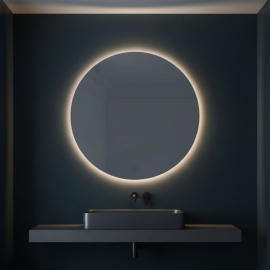 ROUND MIRROR WITH LEDS Ø80