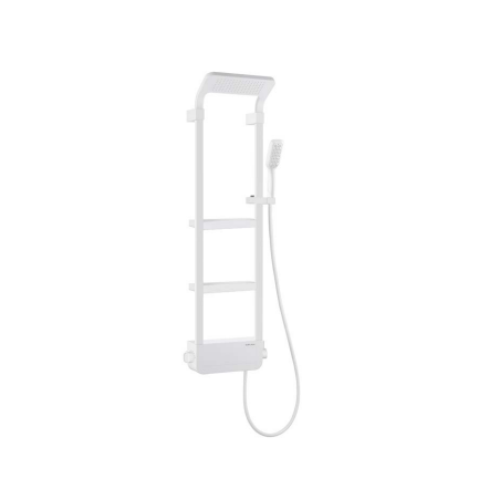 WHITE SINGLE-HANDLE ELBA SHOWER