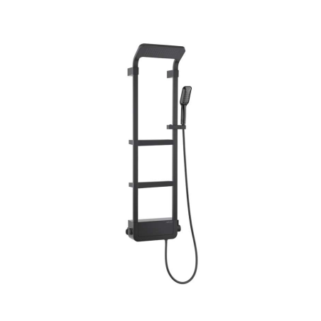BLACK SINGLE-HANDLE ELBA SHOWER