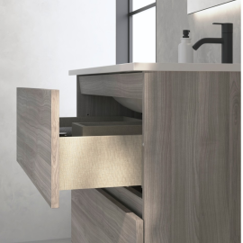 CHEAP SUSPENDED CABINET 80 CM SANDED GREY