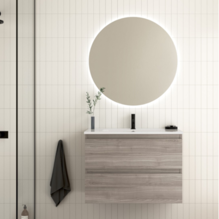 MEUBLE SUSPENDU CHEAP 80 CM GRIS SABLÉ