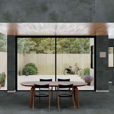 COTTONBLEND GRAPHITE 60X60 PORCELAINE FLOOR-WALL