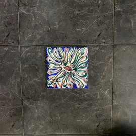 LOT DE 6 CARREAUX PEINTS PAR SALVADOR DALÍ