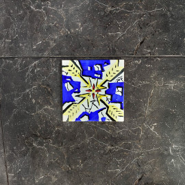 LOTE DE 6 AZULEJOS PINTADOS POR SALVADOR DALÍ