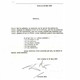 LOT OF 6 TILES PAINTED BY SALVADOR DALÍ