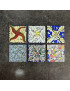 LOT DE 6 CARREAUX PEINTS PAR SALVADOR DALÍ