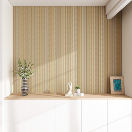 GRIS ET BEIGE 600X2700 MMPANNEAU ACOUSTIQUE