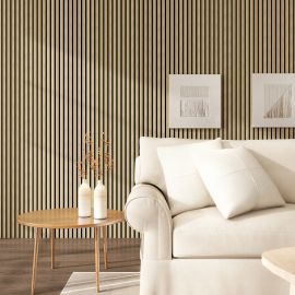 BLACK AND BEIGE 600X2700 MM ACOUSTIC PANEL