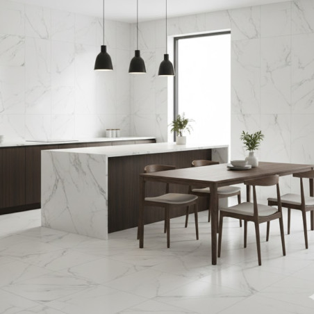 ANTHEA WHITE 45X45 PORCELAINE FLOOR - WALL