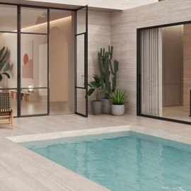 SFORZA BEIGE POLISHED 60X120 PORCELAIN WALL AND FLOOR TILES