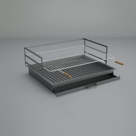 FIREBOX DRAWER + ASH DRAWER + GRILL SET 95X65 CM