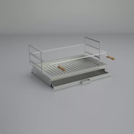 CONJUNTO CAJÓN BRASERO + CAJÓN CENICERO + PARRILLA 78X48 CM